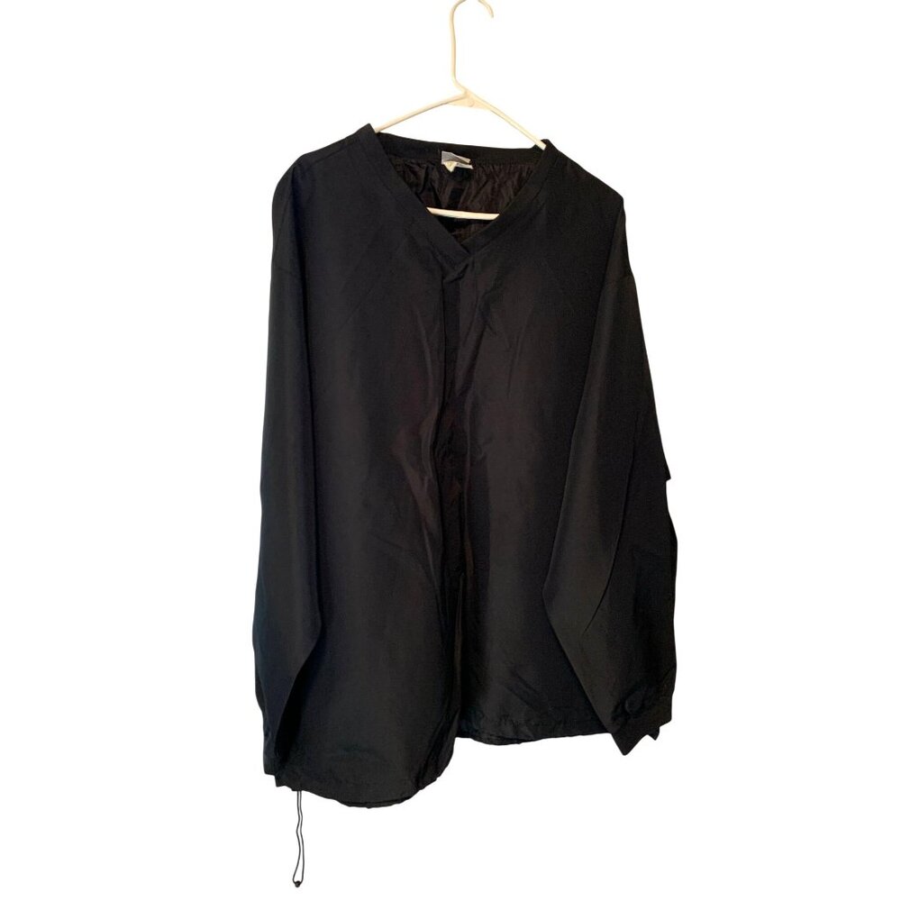 HPI Direct Mens Size 2XL Golf Athletic Jacket Coat Lined Black Pullover Sport Wi